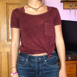 American Eagle open back shirt